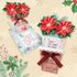 [ARTSAM] Kit de tarjetas de decoración de flor de Pascua navideña de bricolaje: suministros de arte y manualidades fáciles de hacer para creaciones únicas 